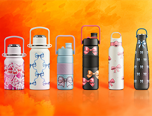 Why are bow-tie patterns becoming popular on Amazon thermos bottles