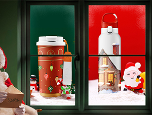 Why is Christmas an important sales season for the North American water bottle market