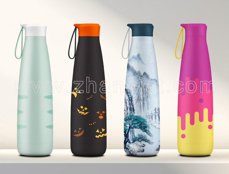 Which processes can achieve colorful patterns on the surface of thermos cups? Which one is more cost-effective? (I)