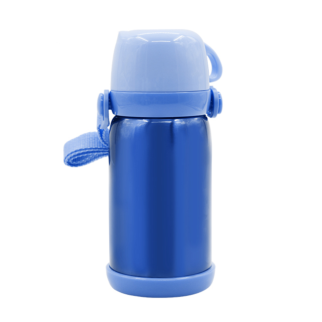 RTS Stainless steel vacuum insulated small kids baby straw bottle thermos flask for baby
